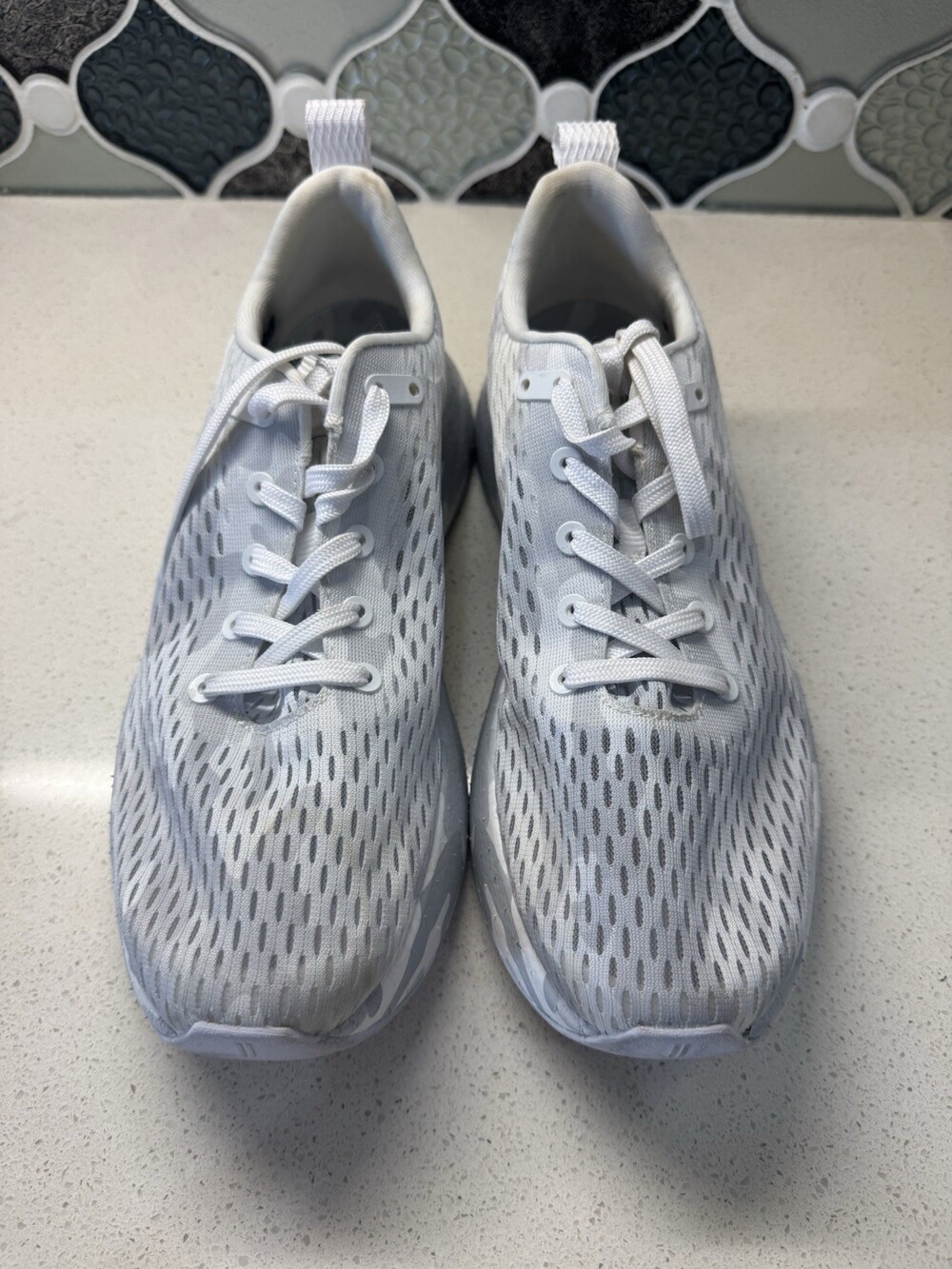 NOBULL Womens 11 Trainer Shoes White Gray Camo Cross Training Gym Sneakers
